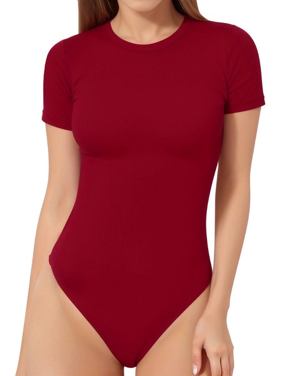 Bovista Bodysuit Dames - Jumpsuit - Corrigerend Ondergoed - Body plunge - Lingerie - Setje Vrouwen - Bordeauxrood