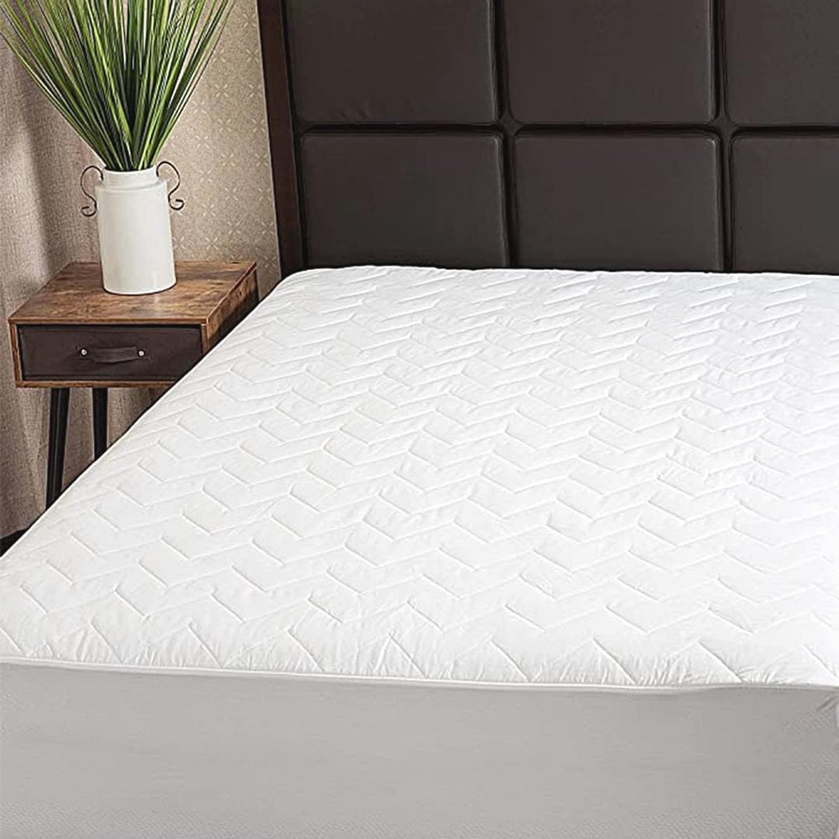 Waterdichte extra lange matrasbeschermer | Hypoallergene, ademende en gewatteerde hoes | Twin XL maat 39x80