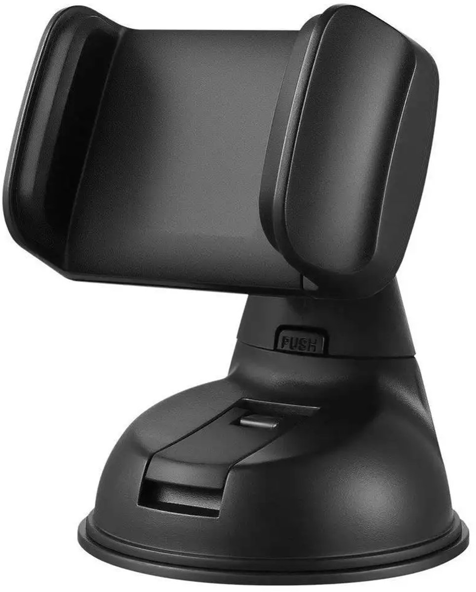 Slimtron Universele Telefoonhouder Auto – autohouder – 360° Draaibaar – Sterke Zuignap – Schokbestendig – Geschikt voor iPhone & Android Smartphones – Zwart