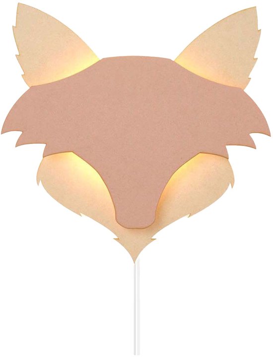 Van Tjalle en Jasper - Vos Wandlamp - Hout