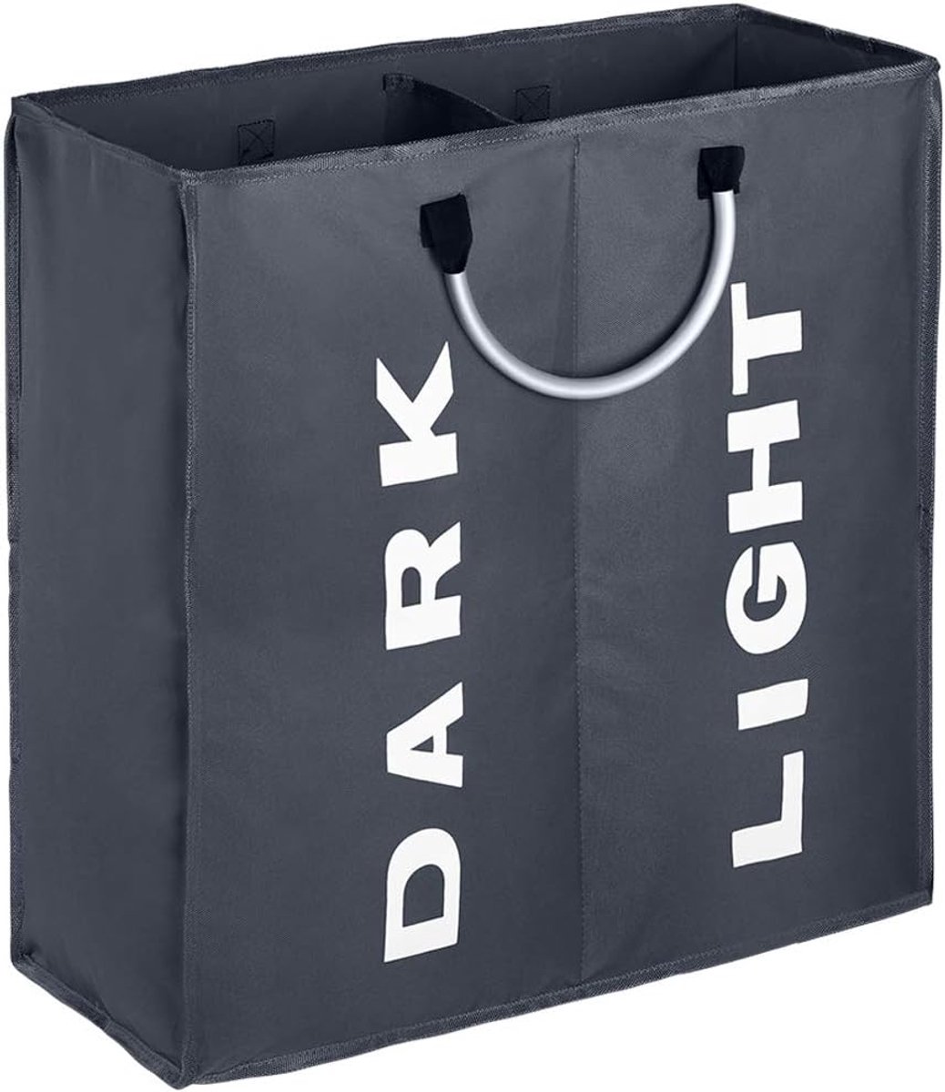 Opvouwbare Wasmand - 60L - Donkergrijs - Draagbaar