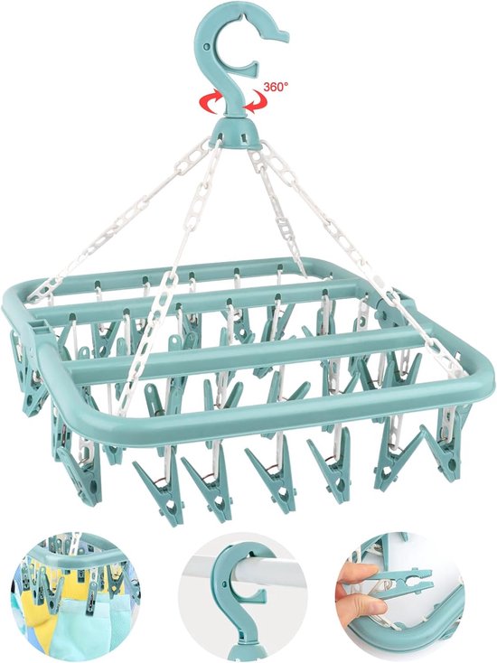 Brabantia kledinghaak inklapbaar zwart 3 hangers kopen? Schoonmaakartikelen