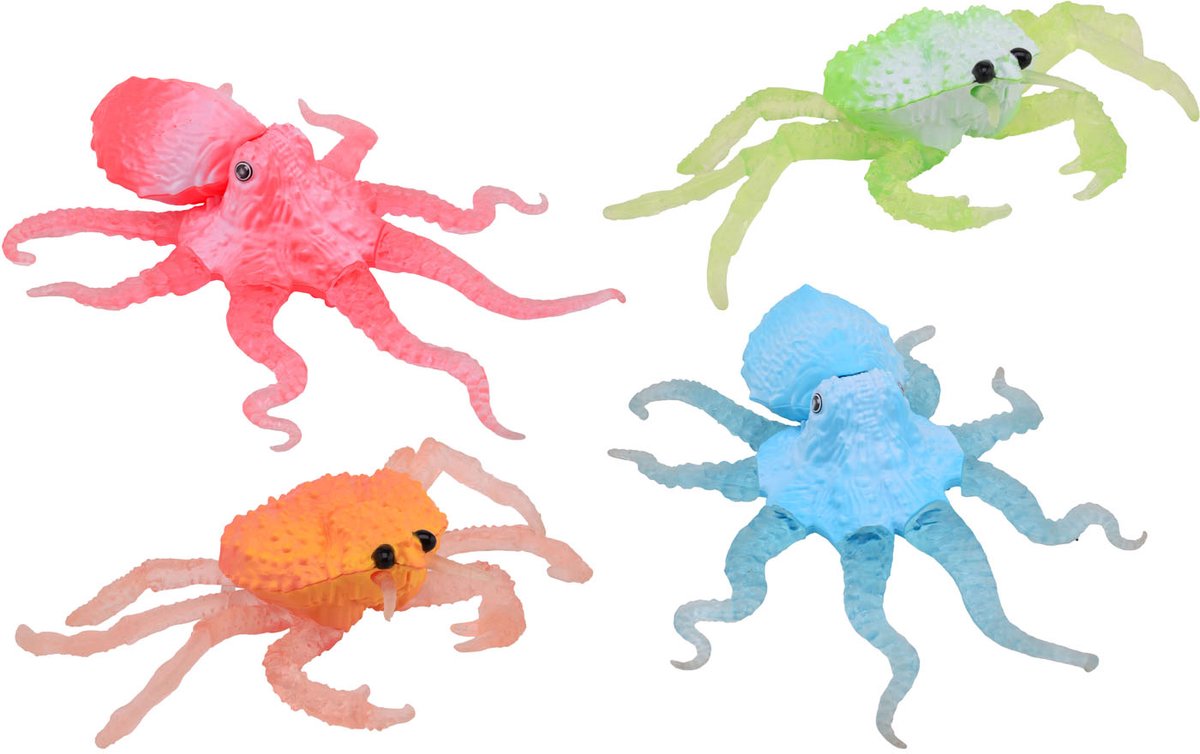 Johntoy zeedier speelgoed Animal World stretchy multikleuren.