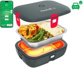 Faitron - Heatsbox Drive - Lunch Box électrique - Acier inoxydable - Lunch Box chauffante - Pour repas chauds - Différents compartiments - Avec application - 12/24 V