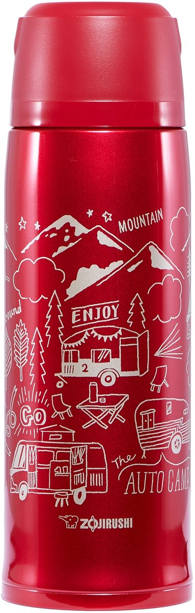 Zojirushi SJ-JS08-RA Serie - Thermosfles - 820 ml - Rood - Antibacteriële Dop