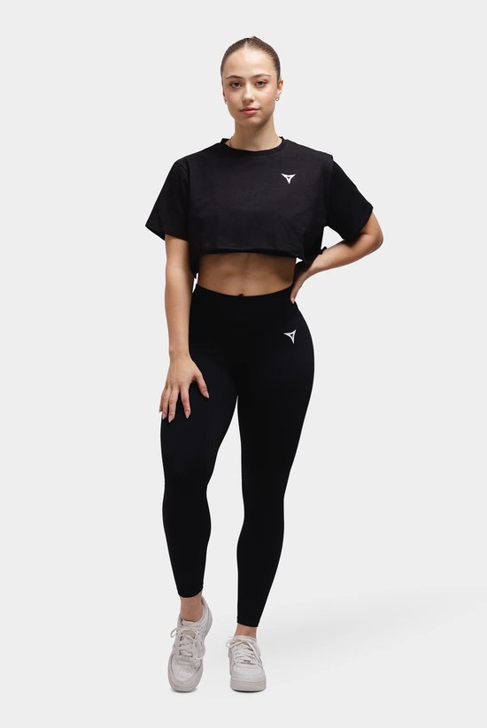 Breaking Limits Sportlegging Dames - High Waist - Bum Scrunch - Zweetafvoerend - Squatproof - Zwart - Maat L van Merkloos — afbeelding 5