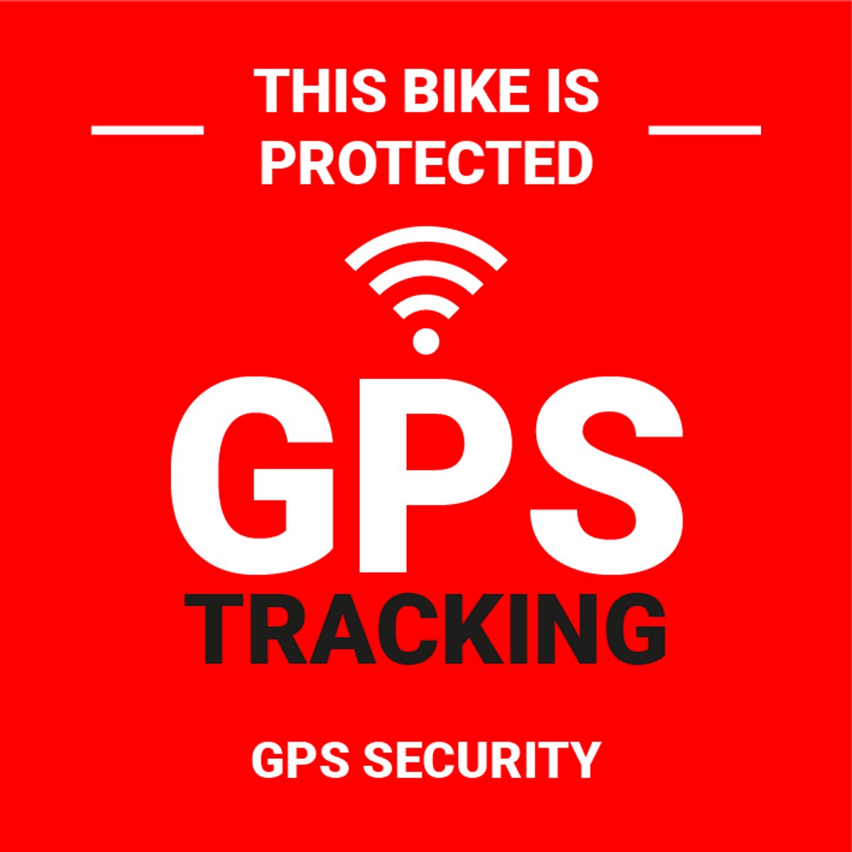 GPS protected sticker 300 x 300 mm