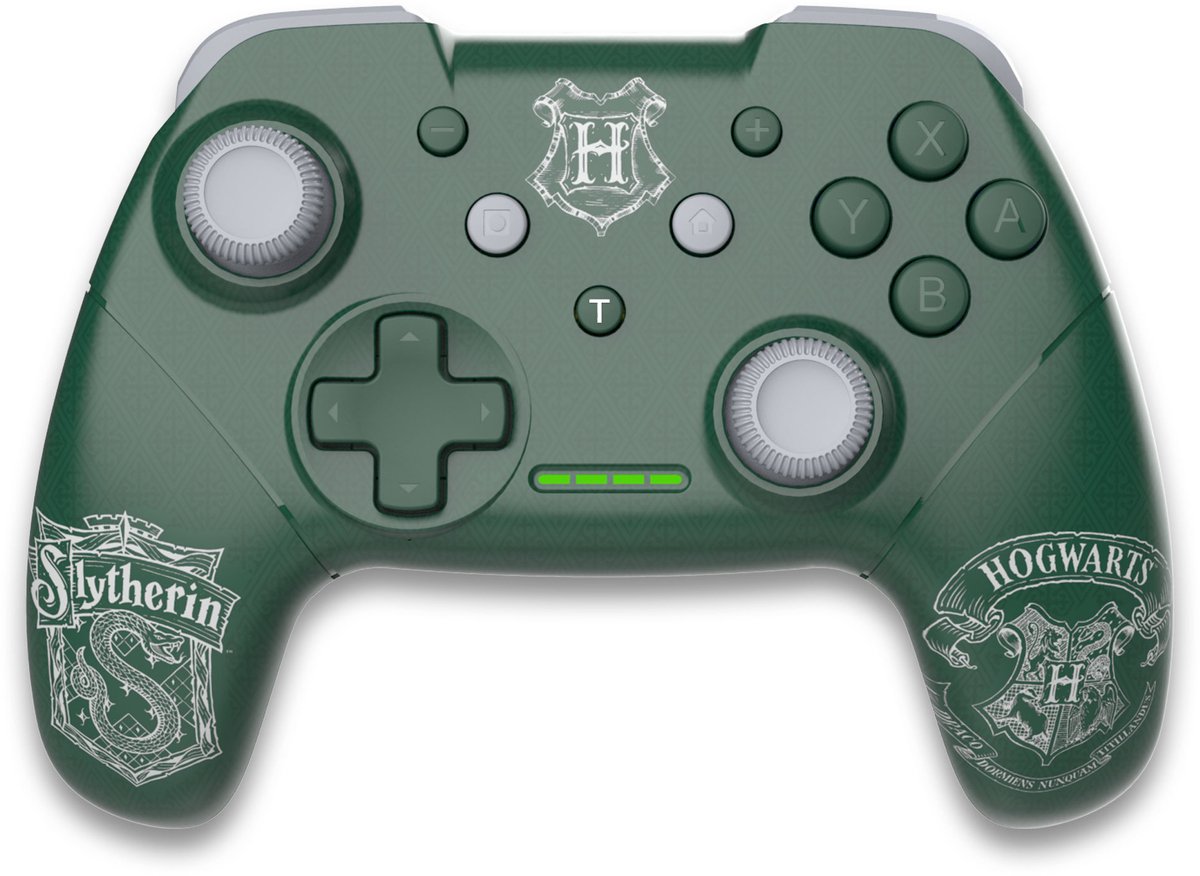 Freaks and Geeks Harry Potter Zwadderich Draadloze controller geschikt voor Switch - LED - Groen