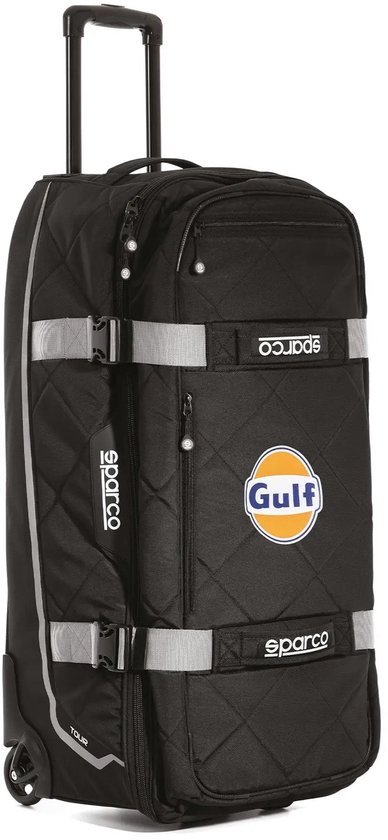Sac Chariot SPARCO TRAVEL Noir 55 Litres - Neuf - Pour Course Auto, Karting, Voyage