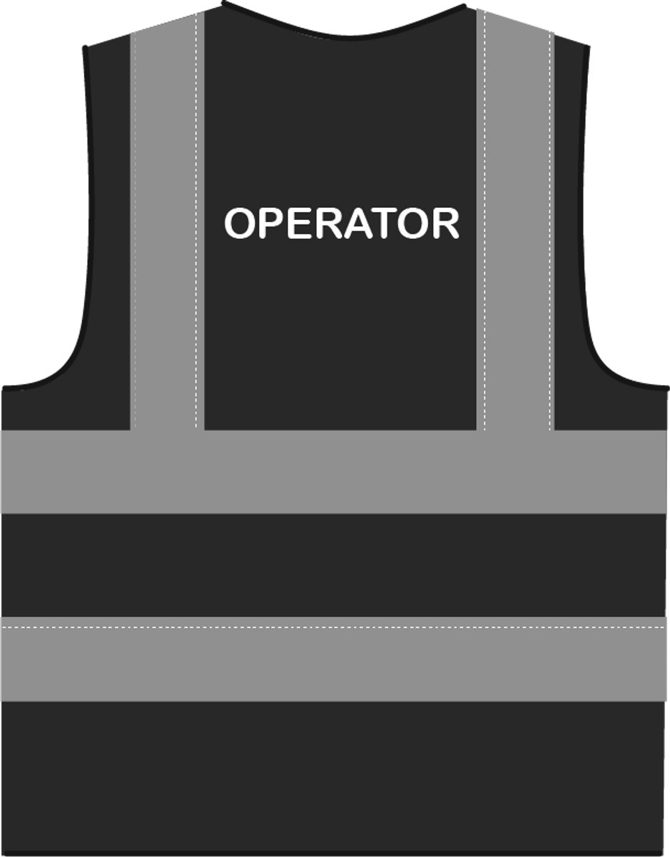 Operator hesje RWS zwart