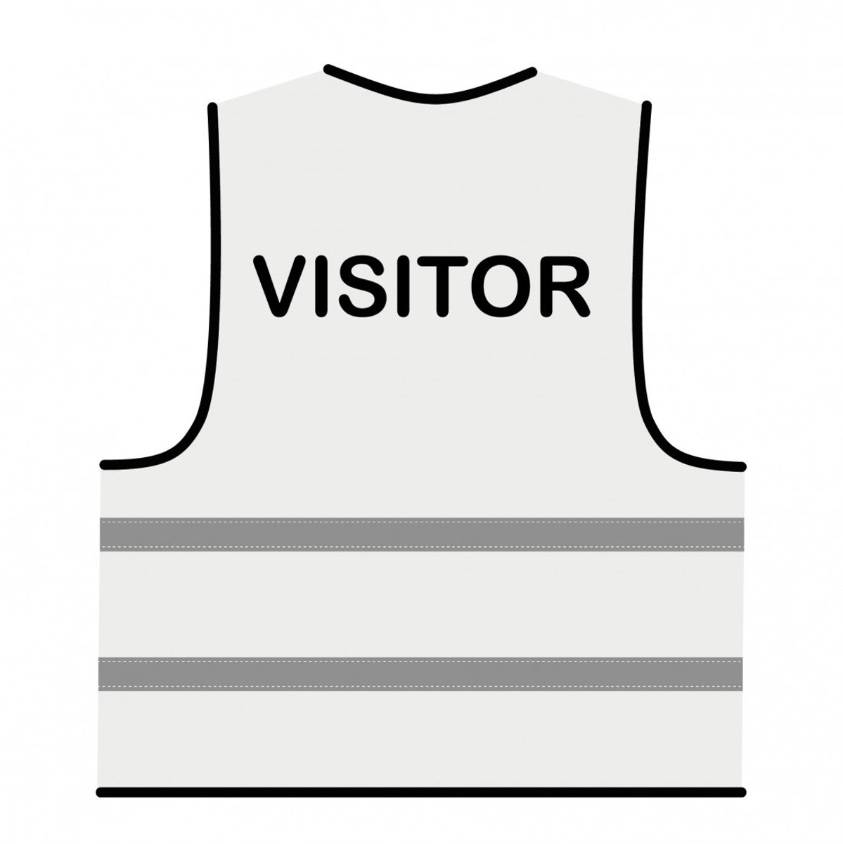 Visitor hesje wit