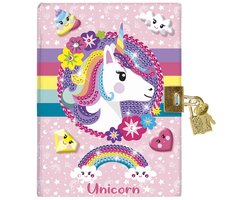 Totum Unicorn geheim dagboek met slot vriendenboek | secret diary diamond painting knutselen | speelgoed meisjes cadeau tip