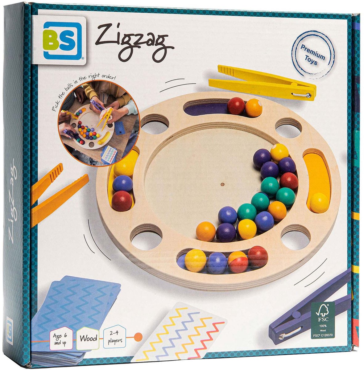 BS Zigzag - Strategisch Kaartspel - FSC Hout - 2 tot 4 Spelers - Vanaf 6 jaar — cadeau in Spellen & Speelgoed - foto 6