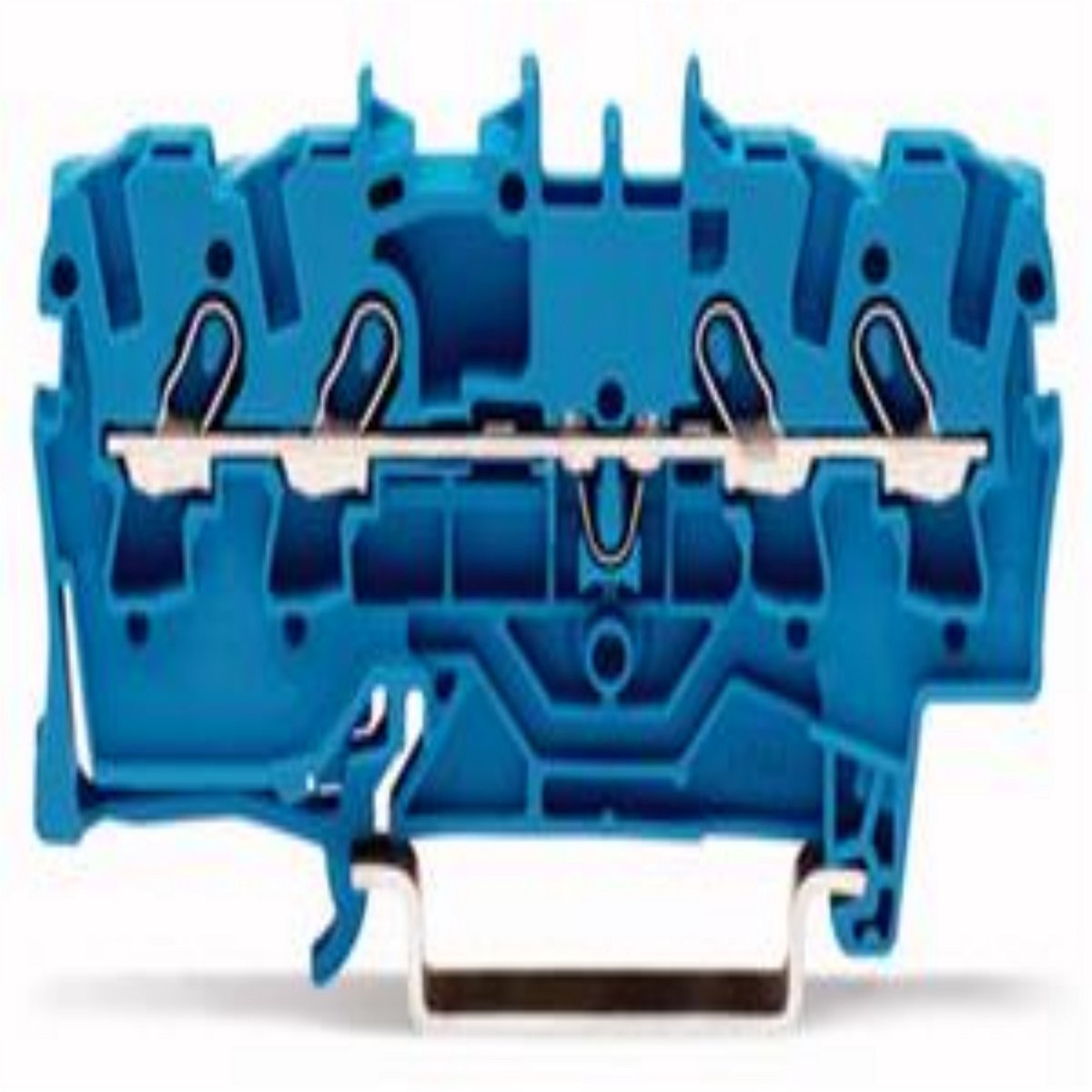 Wago 2001-1404 WAG 4-DR-FM KLEM BLAUW per 100