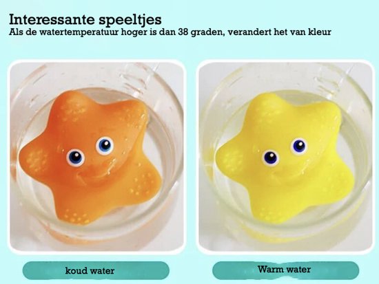 KYDDOI Badspeelgoed - Visspeelgoed - Temperatuurgevoelige kleurveranderende speeltjes - 7 stuks - Baby Cadeau - Baby Speelgoed - Peuter Speelgoed van KYDDOI — afbeelding 4