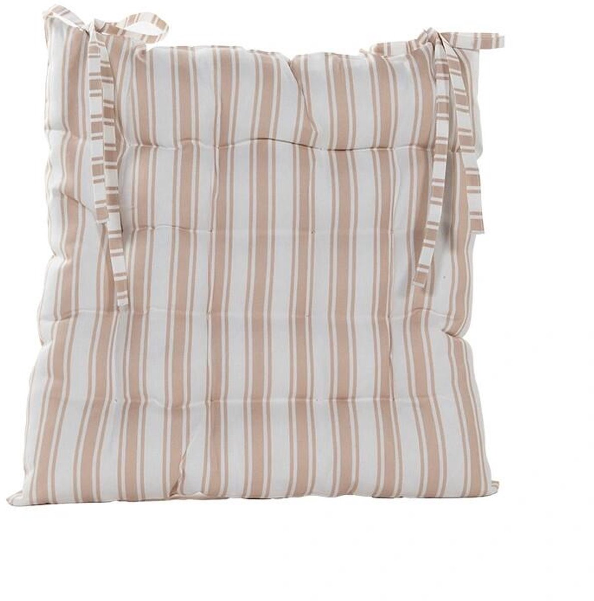 Annas collection - Stoelkussen 38x38 cm Ivoor Streep