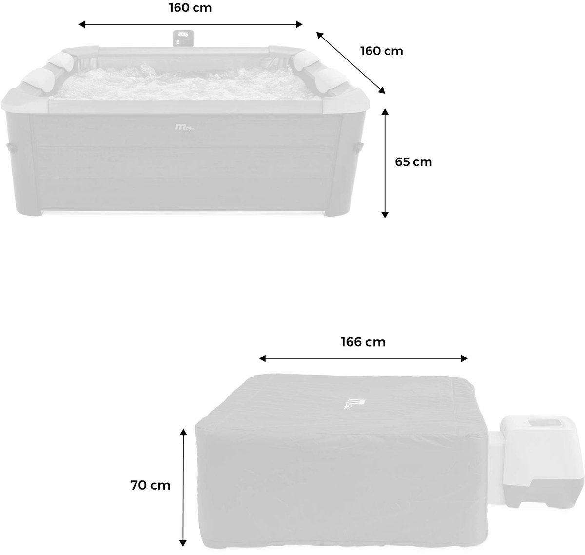 MSPA - Spa Oslo Sapphire met hoes - Spa oslo sapphire - afbeelding 2
