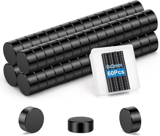 DUJEM Koelkastmagneten - 30 Stuks Sterke Zwarte Magneten - Ronde Mini Magneten voor Whiteboard, Magneetwand & Prikbord - Kleine Magneetjes Decoratieve Tafelmagneten voor Keuken, Kantoor, School (Wit