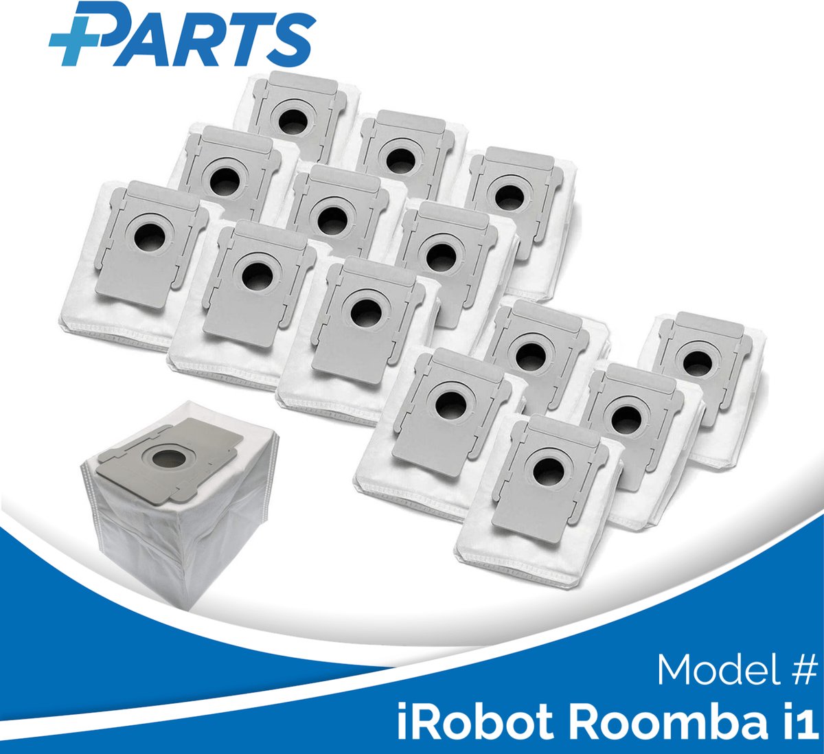 iRobot Roomba i1 Stofzakken (15 Stuks, Plus.Parts® alternatief voor 4626194 / 4640235)