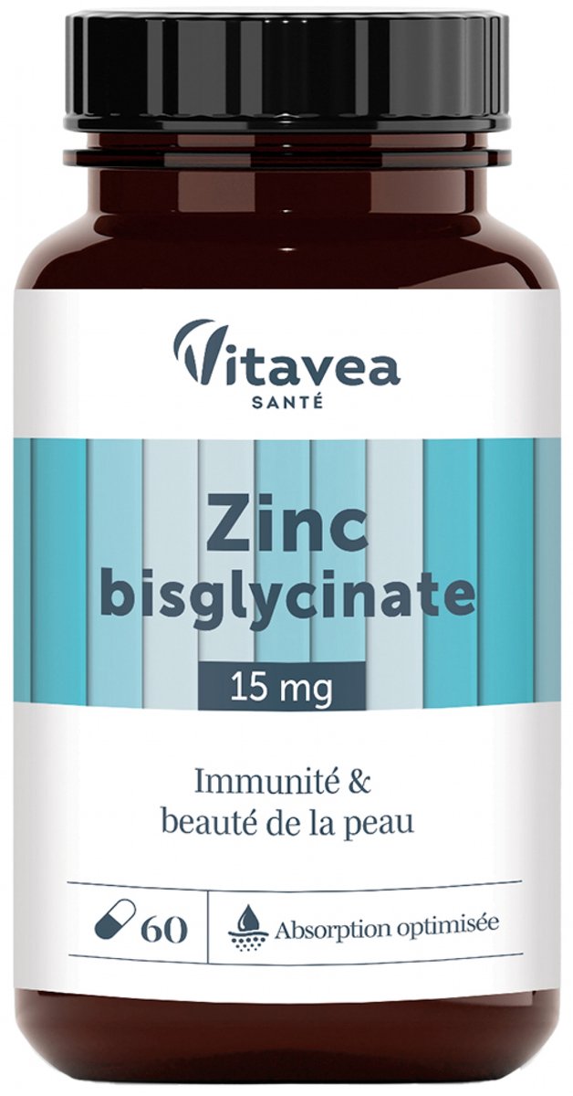 Vitavea Zink Bisglycinaat Immuniteit & Huidschoonheid 60 Capsules