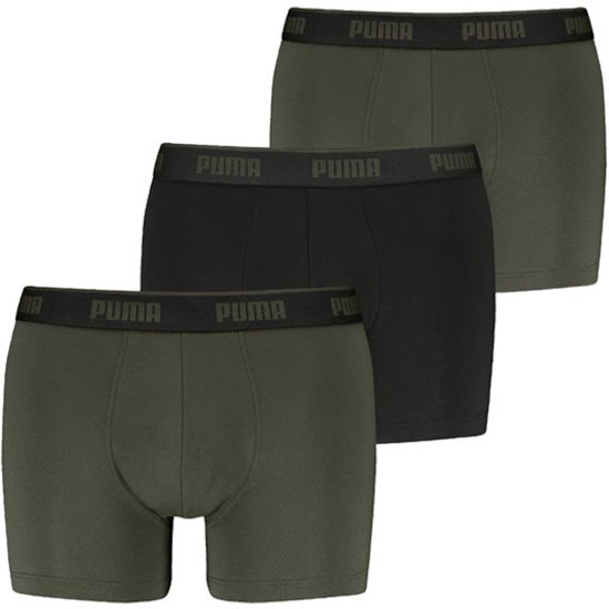 Lot de 3 boxers Puma pour homme - Sous-vêtements en coton pour homme - Sous-vêtements L - Zwart
