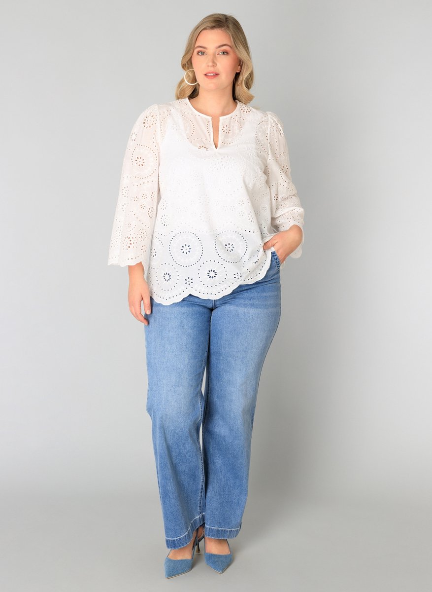 YEST CURVE Winnelien Tops - White - maat X-0(44)