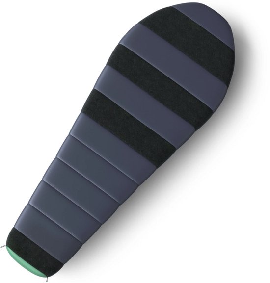Husky mummyslaapzak dons Dinis 2024 -10°C - 220 cm - Blauw met Mint van Husky — afbeelding 3