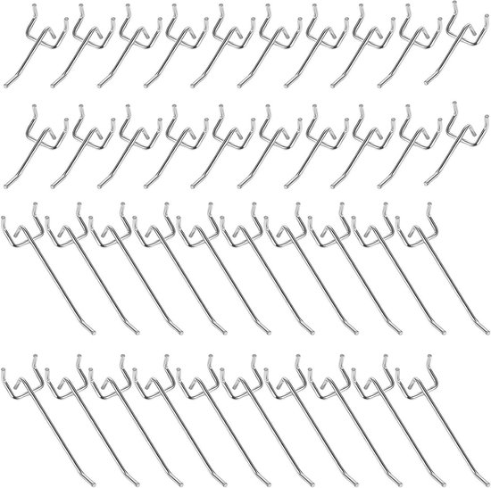 HILTEX 53108 100 pcs metal peg board hooks and accessories set,Pegboard