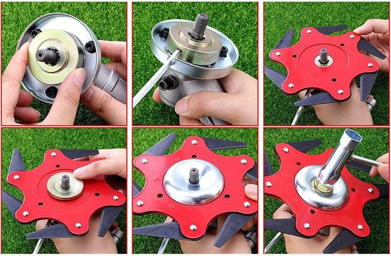 T.R Goods® - Universele Bevestigingsset Voor Bosmaaier - Onkruidborstel - Adapterset voor Voegenborstel - Installatieaccessoires voor Bosmaaier van T.R Goods® — afbeelding 2