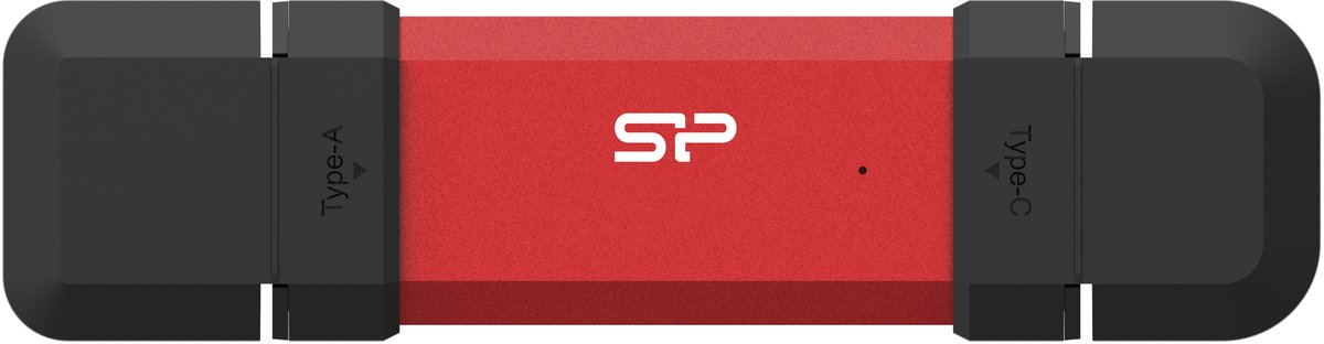 Silicon Power DS72 USB flash drive 250 GB USB Type-A / USB Type-C 3.2 Gen 2 (3.1 Gen 2) Rood