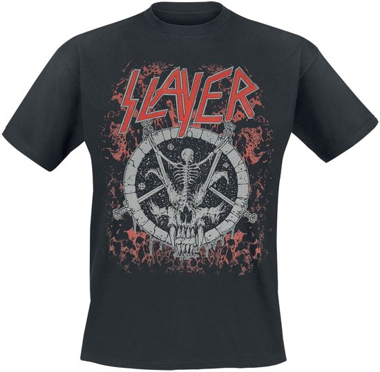 Slayer Divine Skeleton Heren T-shirt - zwart - 4XL