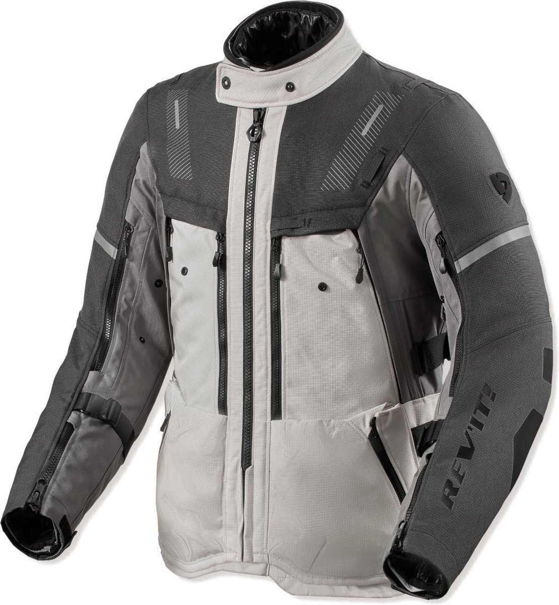 REV’IT! Sand 5 H2O Zilver Antraciet Motorjas - Maat XXXL - Jas