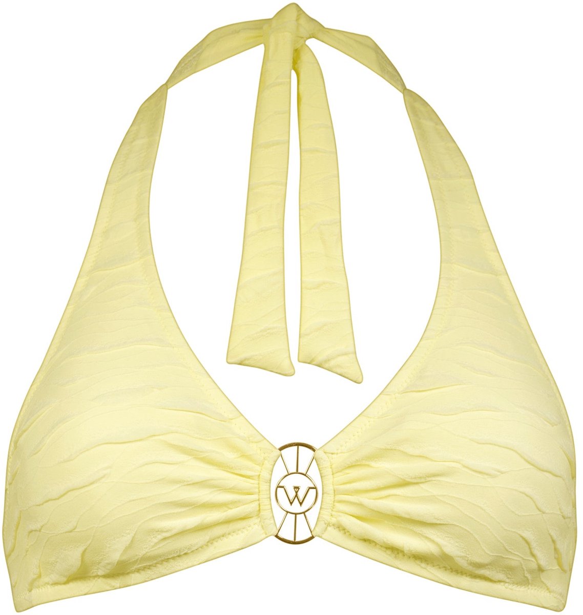Watercult - Tidal Radiance Halter Bikini Top - maat 40B - Geel