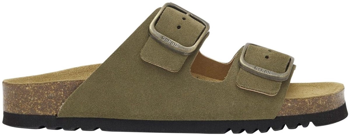 Scholl Sandalen Josephine 2 Riemen Suede Vrouwen Creme