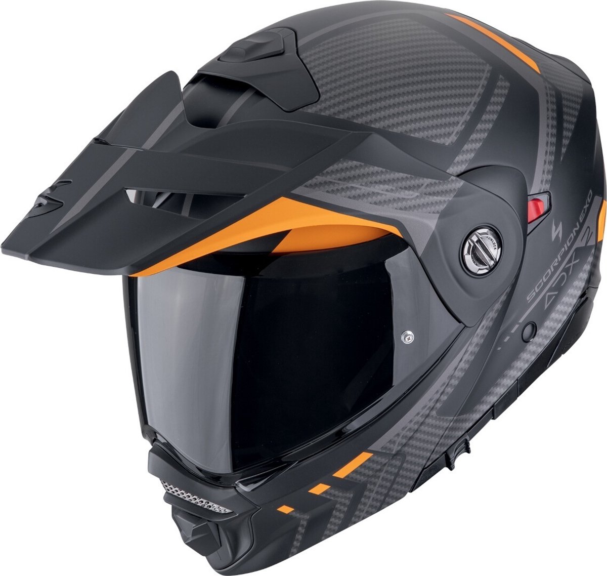 Scorpion ADX-2 Lewis Zwart Oranje Systeemhelm - Maat L - Helm
