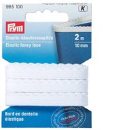 Élastique en dentelle. 10 mm. Zwart. 2 mètres de long pour le soutien-gorge. Prym.