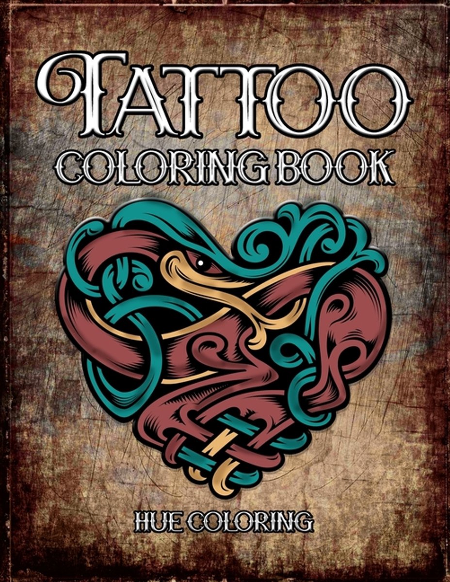 Tattoo Coloring Book van Hue Coloring