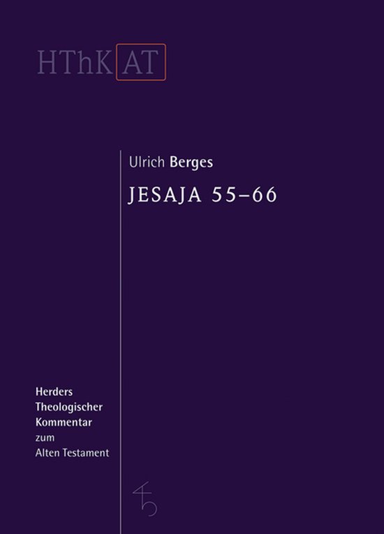 Boekomslag met "Ulrich Berges JESAJ A 55-66" en "Herder's Theologischer Kommentar zum Alten Testament".