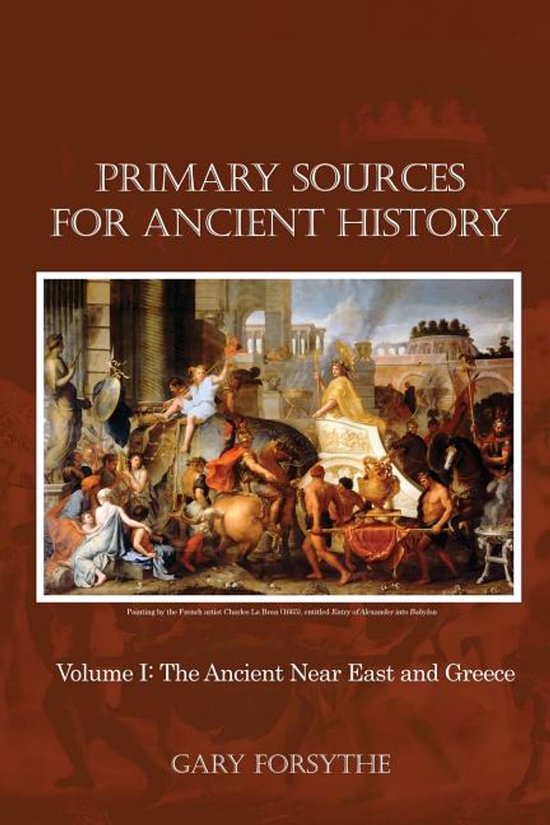 Primary Sources for Ancient History - cover