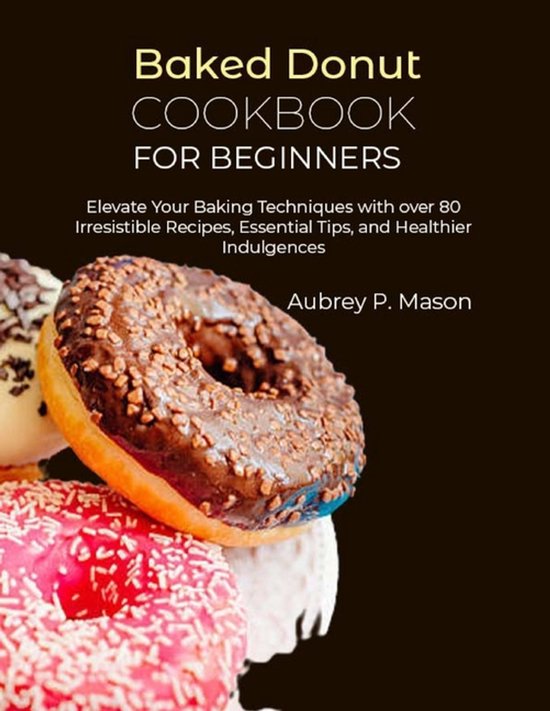 Baked Donut Cookbook for Beginners - cover