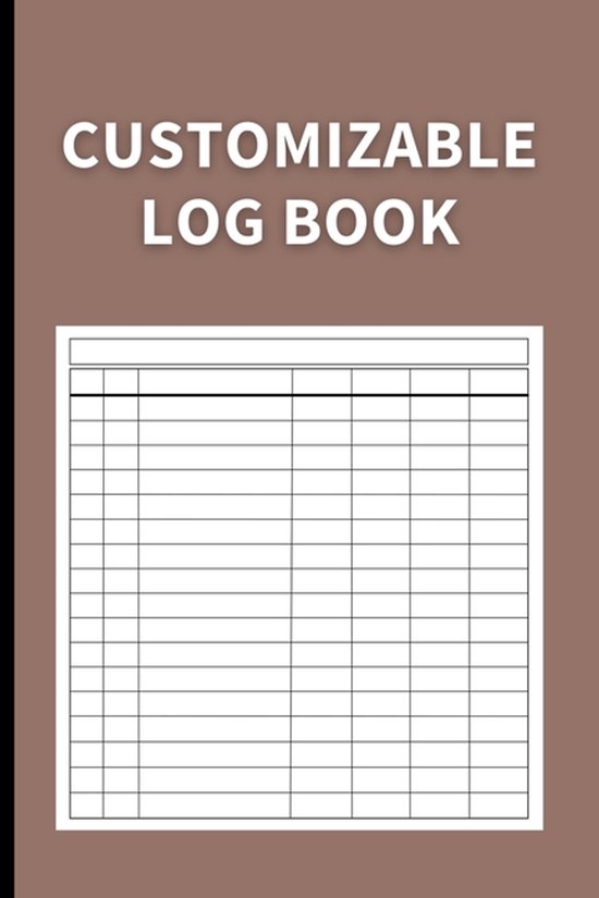 Customizable Log Book - cover
