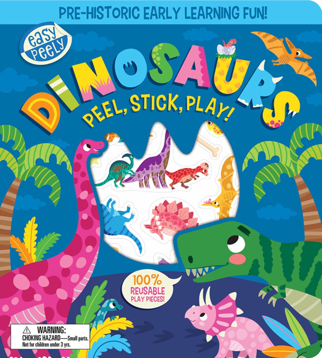 Easy Peely - Peel, Stick, Play!- Easy Peely Dinosaurs - Peel, Stick, Play! van Holly Hall