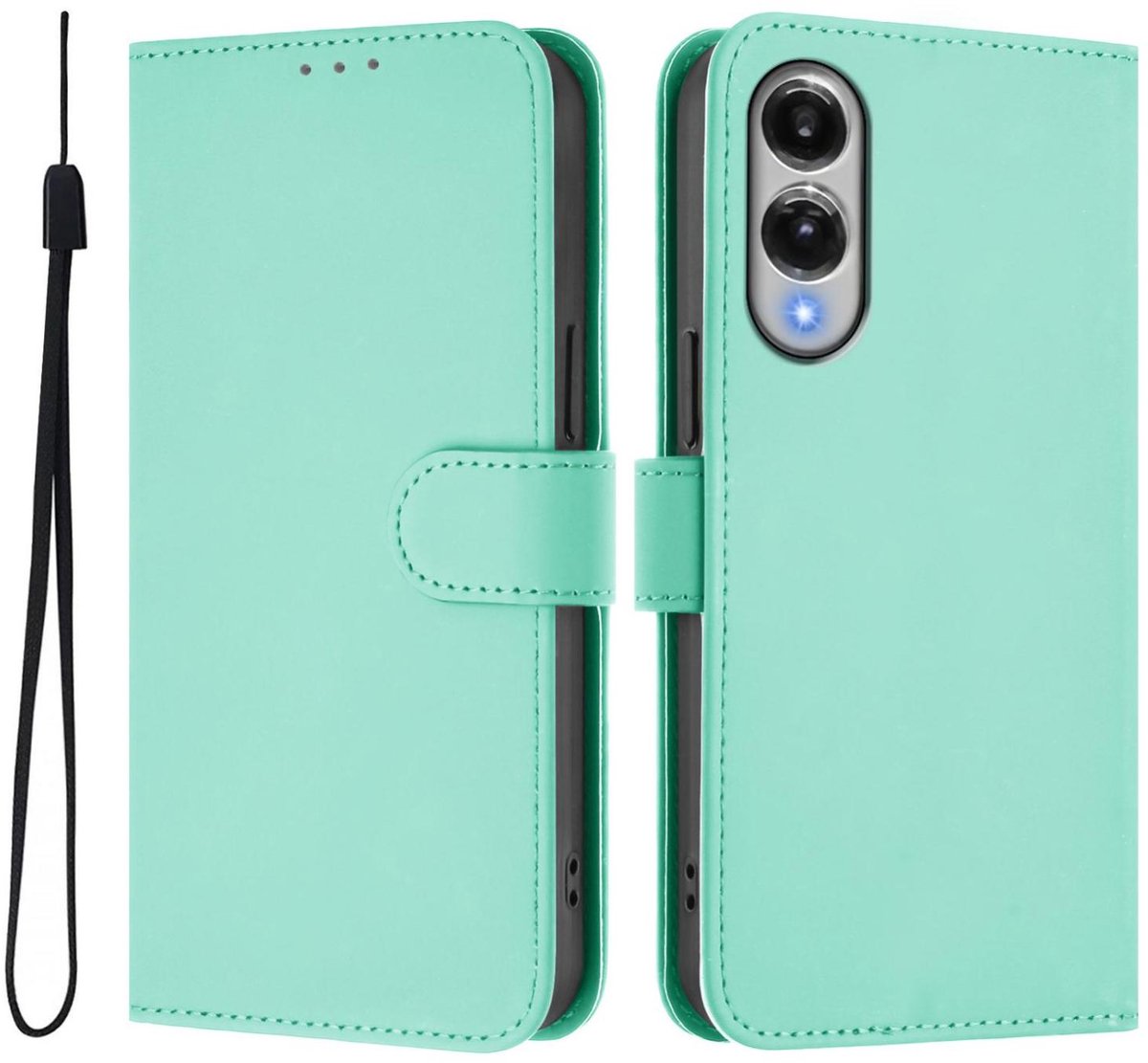 Mobigear Telefoonhoesje geschikt voor Samsung Galaxy S25 Edge Hoesje | Mobigear Urban Wallet Bookcase Portemonnee | Pasjeshouder voor 3 Pasjes | Telefoonhoesje voor Pinpas / OV Kaart / Rijbewijs - Groen