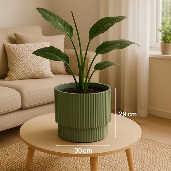 Pot Milly No Brand d30cm vert - Plastique