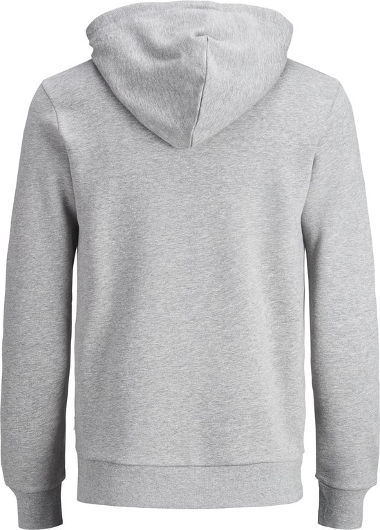 Jack and Jones Hoodie Grijs Avec Logo Et Poche Kangourou Regular Fit - XS