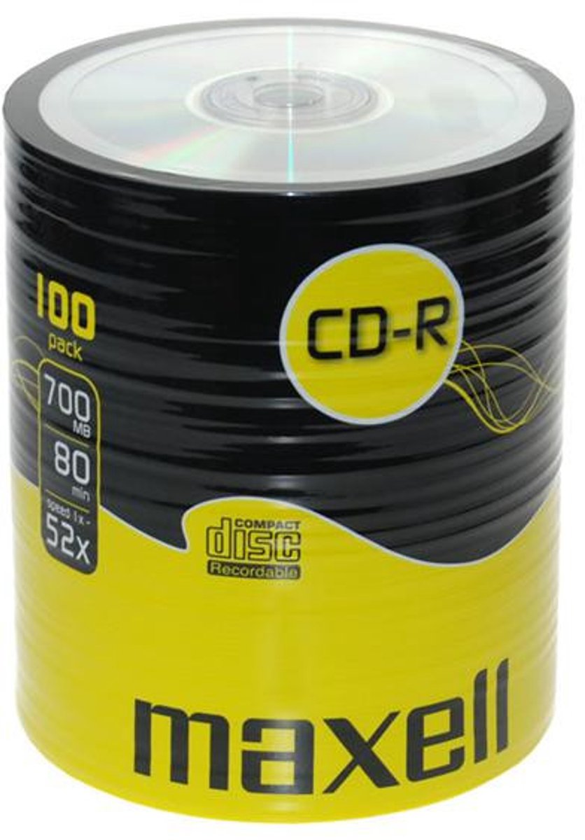 Maxell CD-R 80XL 52x 100 Pack 700 MB 100 stuk(s)