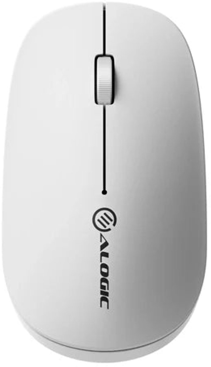 Alogic AMBT4KWH muis Reizen Ambidextrous RF-draadloos + Bluetooth - Wit