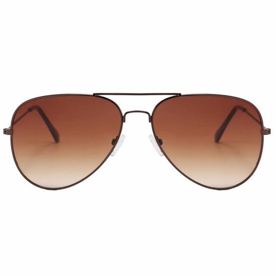 Fako Sunglasses® - Piloten Zonnebril - Pilotenbril - Piloot Zonnebril - Heren Zonnebril - Dames Zonnebril - Bruin van Fako Sunglasses® — afbeelding 2