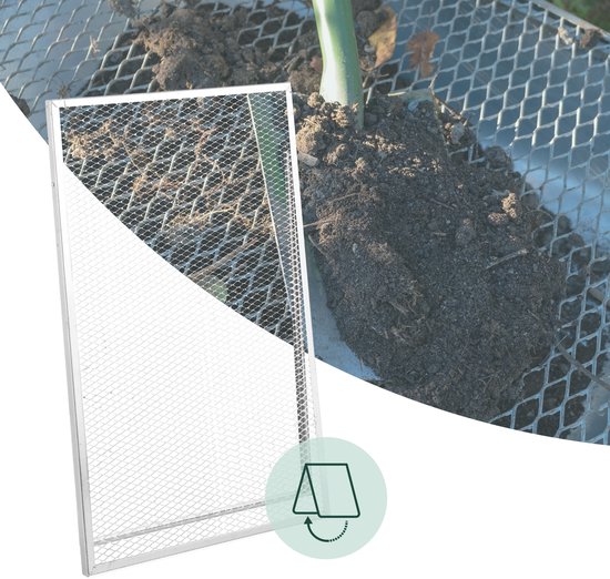 Tuinzeef - 15 x 30 mm mazen - gegalvaniseerd - metaal — afbeelding 3
