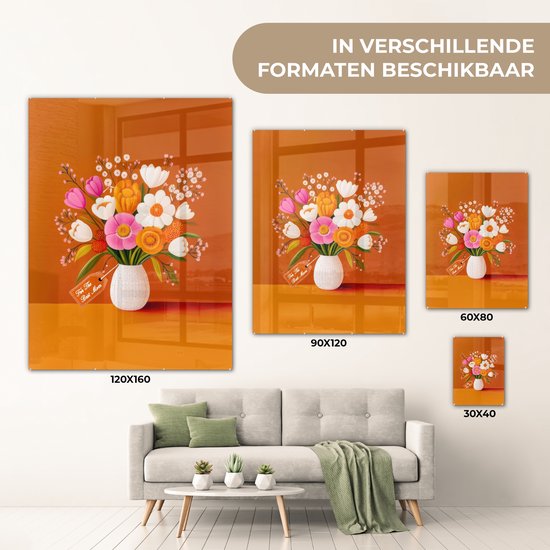 Vase - Fleurs - Oranje
